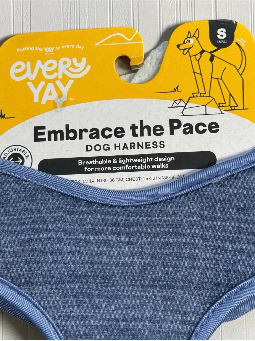 EveryYay Blue Dog Harness - Heathered Light Blue